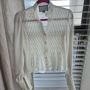 White Alexis button down blouse